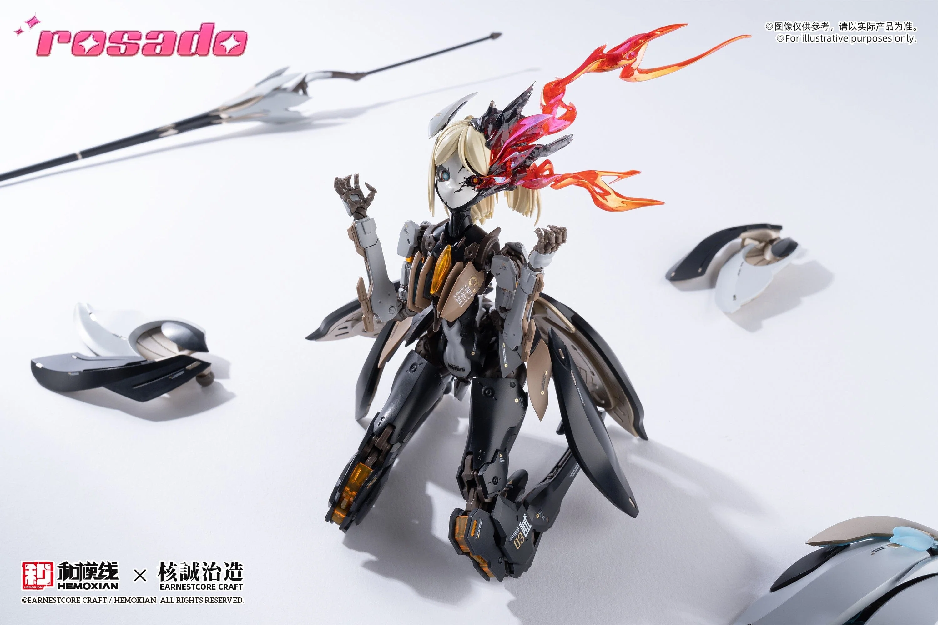 Rosado Project RS-03 Starflower Lilly MK3 1/10 Scale Model Kit - Image 8