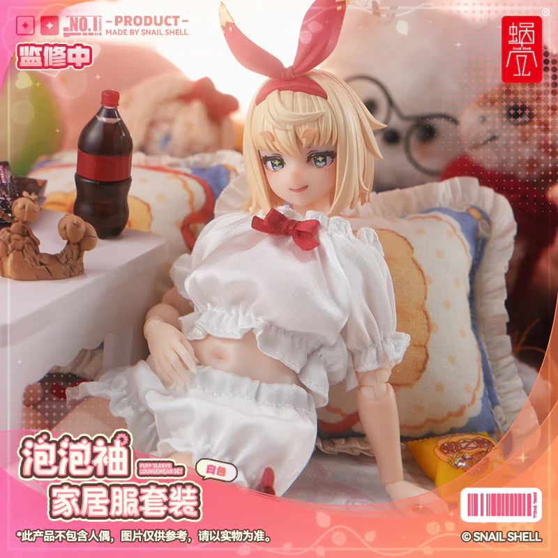 RPGEX-06SP1 Little Snail White Cloth 1/12 Scale Action Figure Accessory Set - Image 4