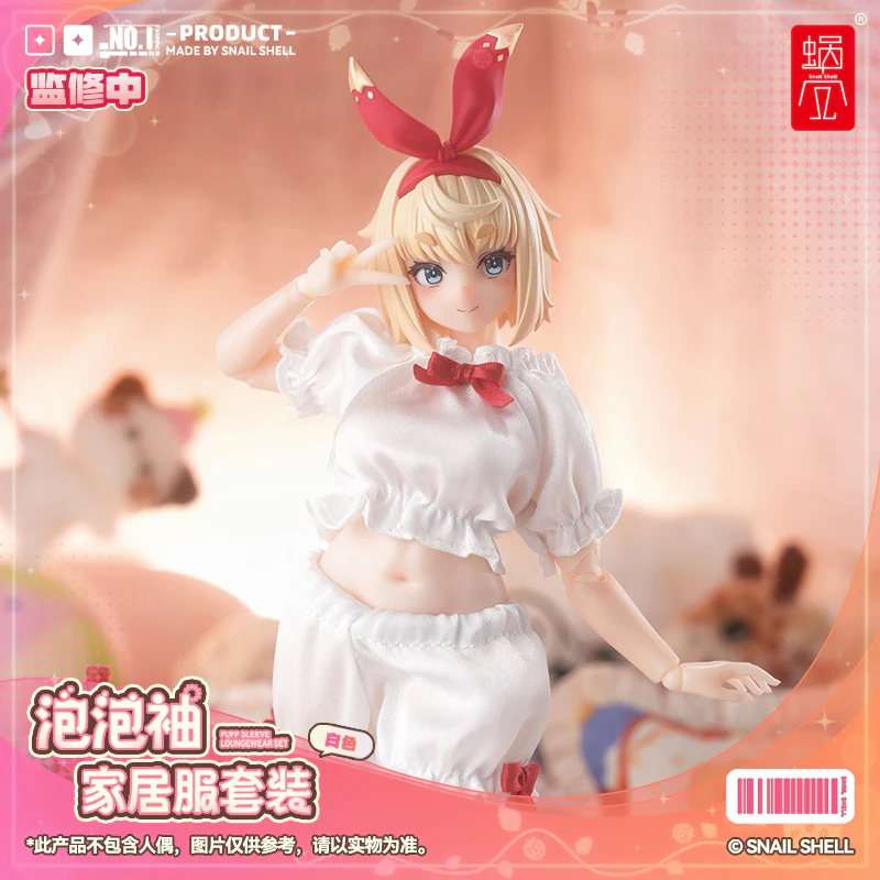 RPGEX-06SP1 Little Snail White Cloth 1/12 Scale Action Figure Accessory Set - Image 5