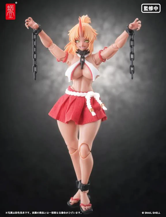 RPGEX-08 Oni Shrine Maiden Second Daughter Momiji 1/12 Scale Action Figure - Image 15