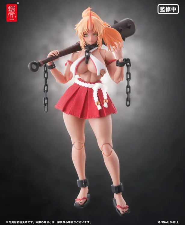 RPGEX-08 Oni Shrine Maiden Second Daughter Momiji 1/12 Scale Action Figure - Image 3