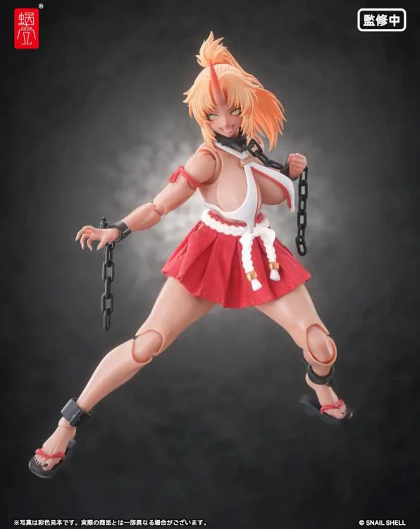 RPGEX-08 Oni Shrine Maiden Second Daughter Momiji 1/12 Scale Action Figure - Image 6