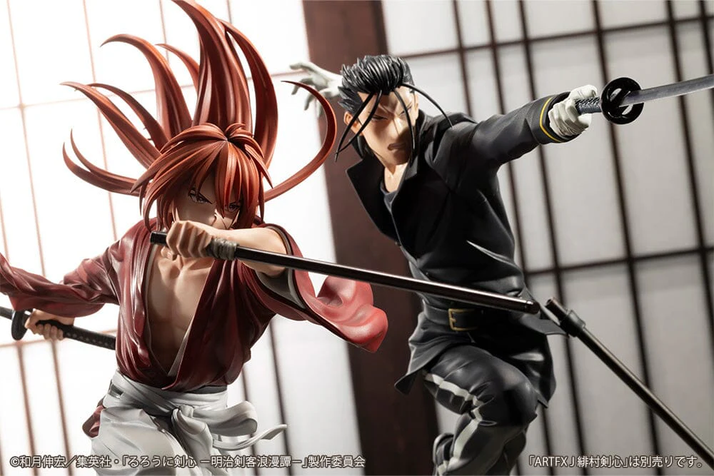 Rurouni Kenshin Meiji Swordsman Romantic Story ArtFX J Hajime Saito 1/8 Scale Figure - Image 8