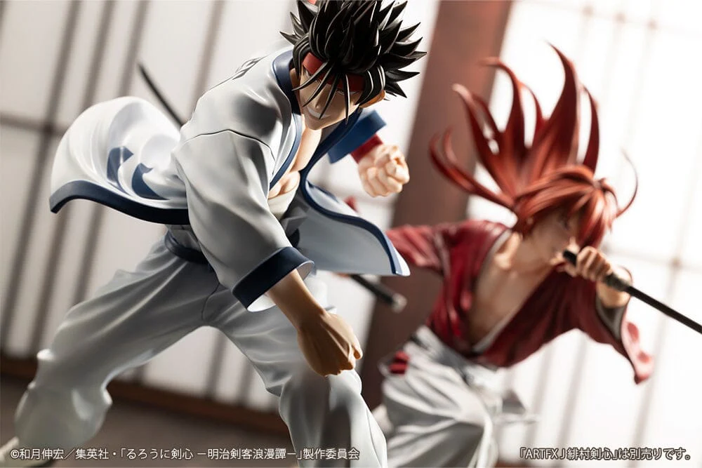 Rurouni Kenshin Meiji Swordsman Romantic Story ArtFX J Sanosuke Sagara 1/8 Scale Figure - Image 9