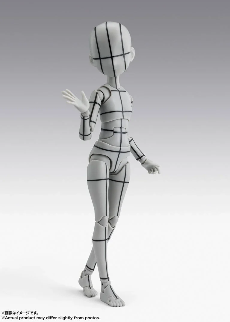 S.H.Figuarts Body-chan Ken Sugimori Edition (Wireframe Gray Color Ver.) Action Figure - Image 3