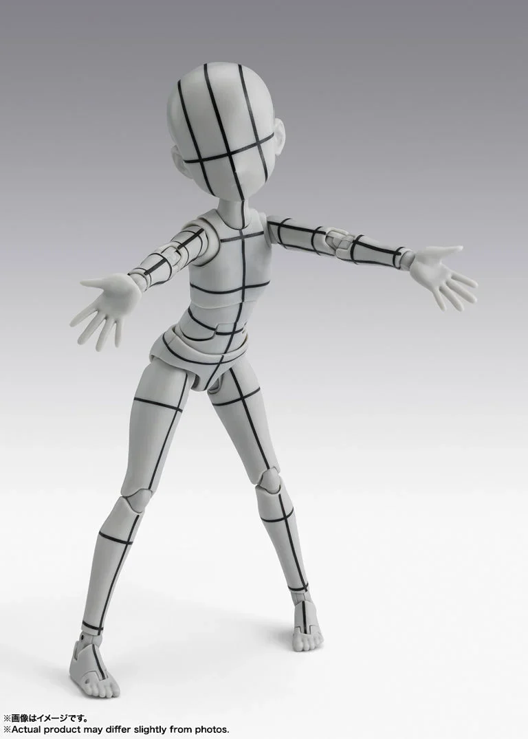 S.H.Figuarts Body-chan Ken Sugimori Edition (Wireframe Gray Color Ver.) Action Figure - Image 4