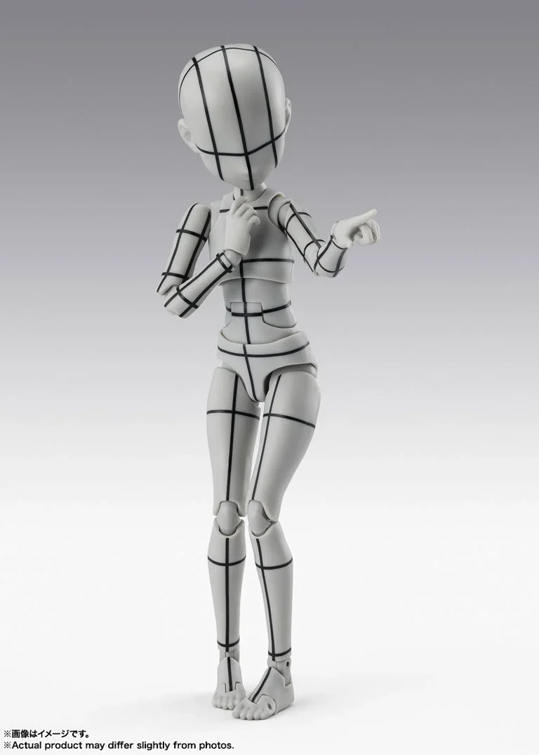 S.H.Figuarts Body-chan Ken Sugimori Edition (Wireframe Gray Color Ver.) Action Figure - Image 5