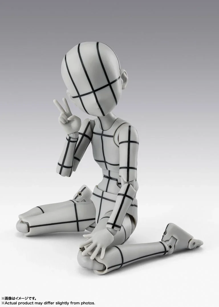 S.H.Figuarts Body-chan Ken Sugimori Edition (Wireframe Gray Color Ver.) Action Figure - Image 6