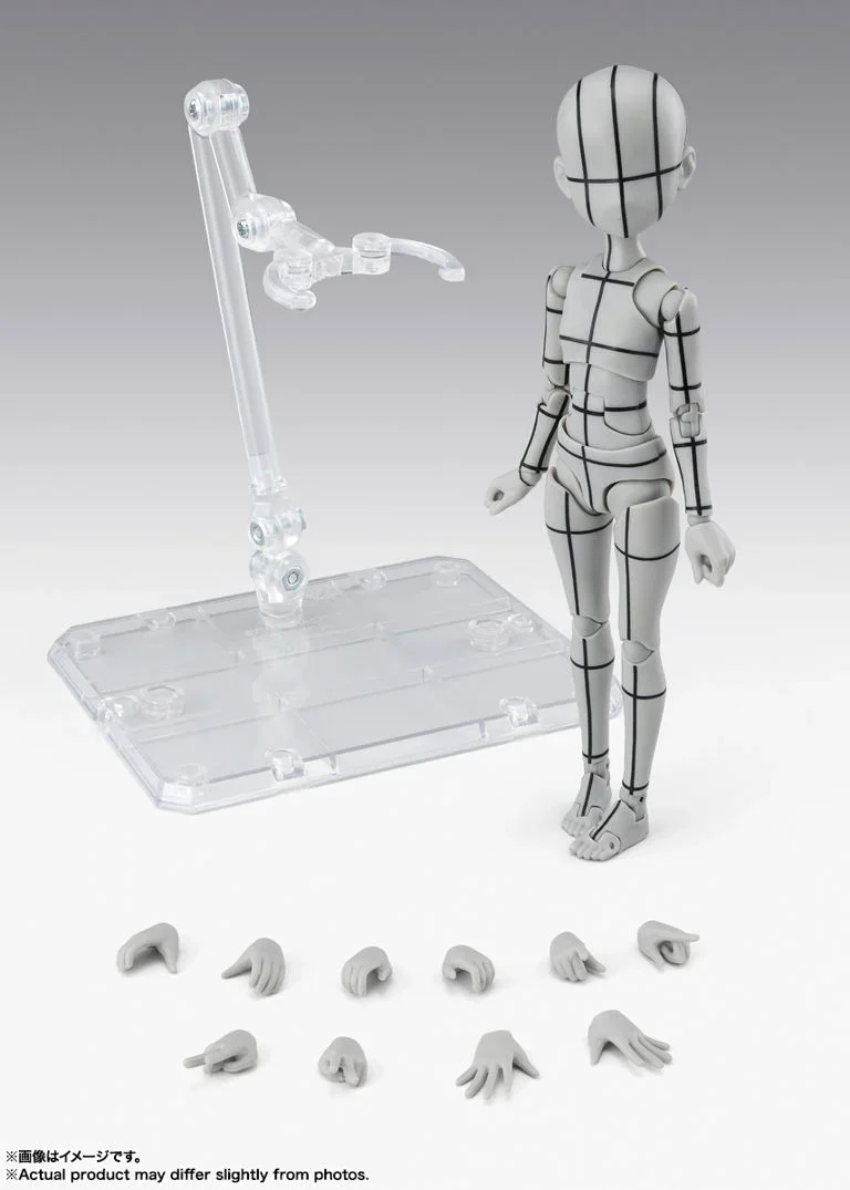 S.H.Figuarts Body-chan Ken Sugimori Edition (Wireframe Gray Color Ver.) Action Figure - Image 8