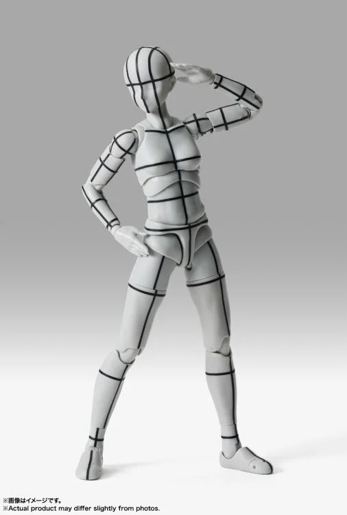 S.H.Figuarts Body-chan Sports Edition (Wireframe Gray Color Ver.) - Image 3
