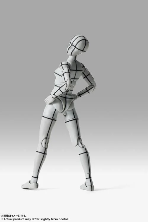 S.H.Figuarts Body-chan Sports Edition (Wireframe Gray Color Ver.) - Image 4