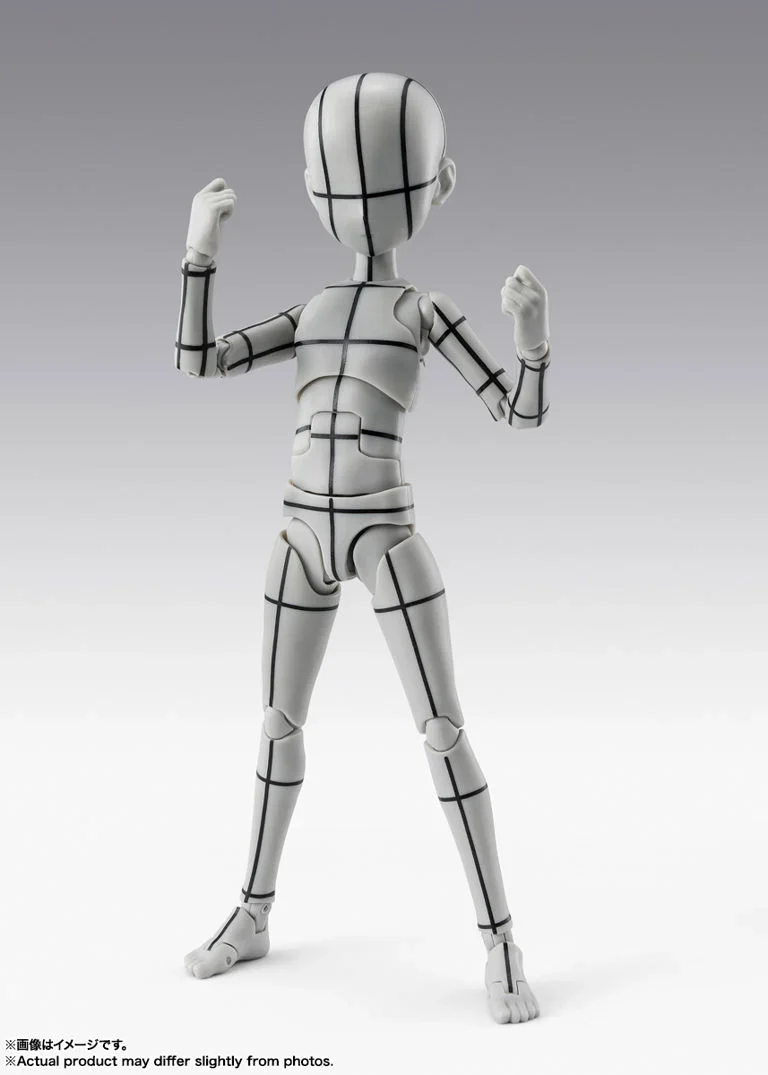 S.H.Figuarts Body-kun Ken Sugimori Edition (Wireframe Gray Color Ver.) Action Figure - Image 3