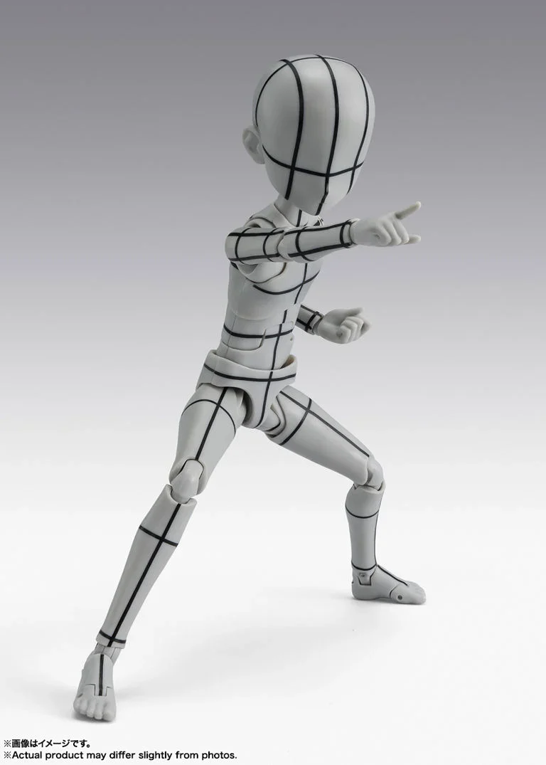 S.H.Figuarts Body-kun Ken Sugimori Edition (Wireframe Gray Color Ver.) Action Figure - Image 4