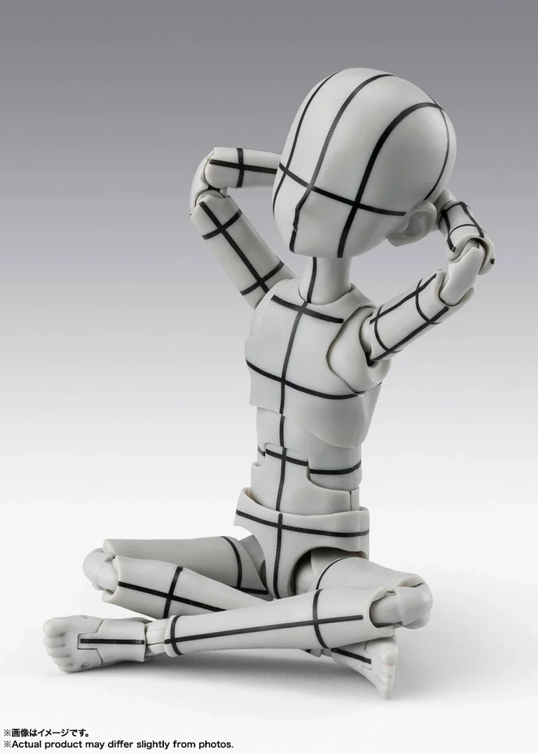 S.H.Figuarts Body-kun Ken Sugimori Edition (Wireframe Gray Color Ver.) Action Figure - Image 5