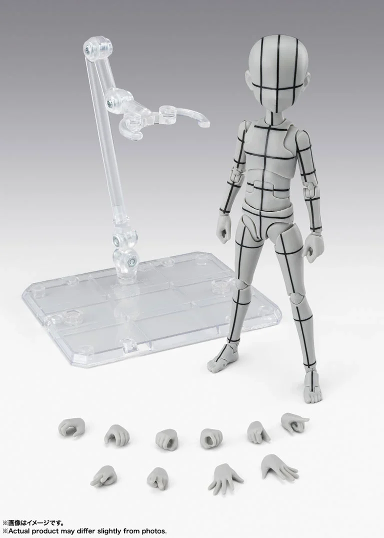 S.H.Figuarts Body-kun Ken Sugimori Edition (Wireframe Gray Color Ver.) Action Figure - Image 8