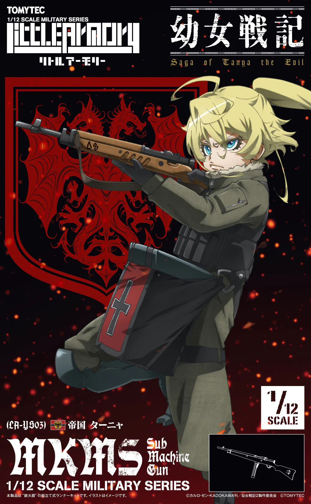 Saga of Tanya the Evil Little Armory LA-YS03 Sub-Machinegun 1/12 Scale Accessory Set - Image 2