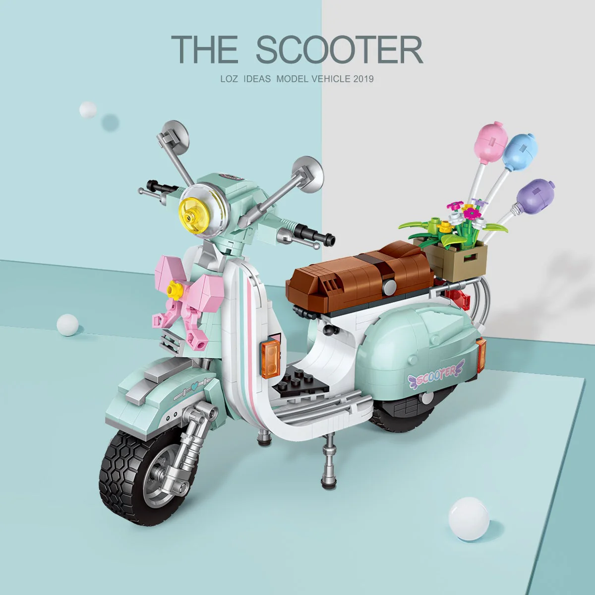 LOZ Car Model 1117 Scooter - Image 3