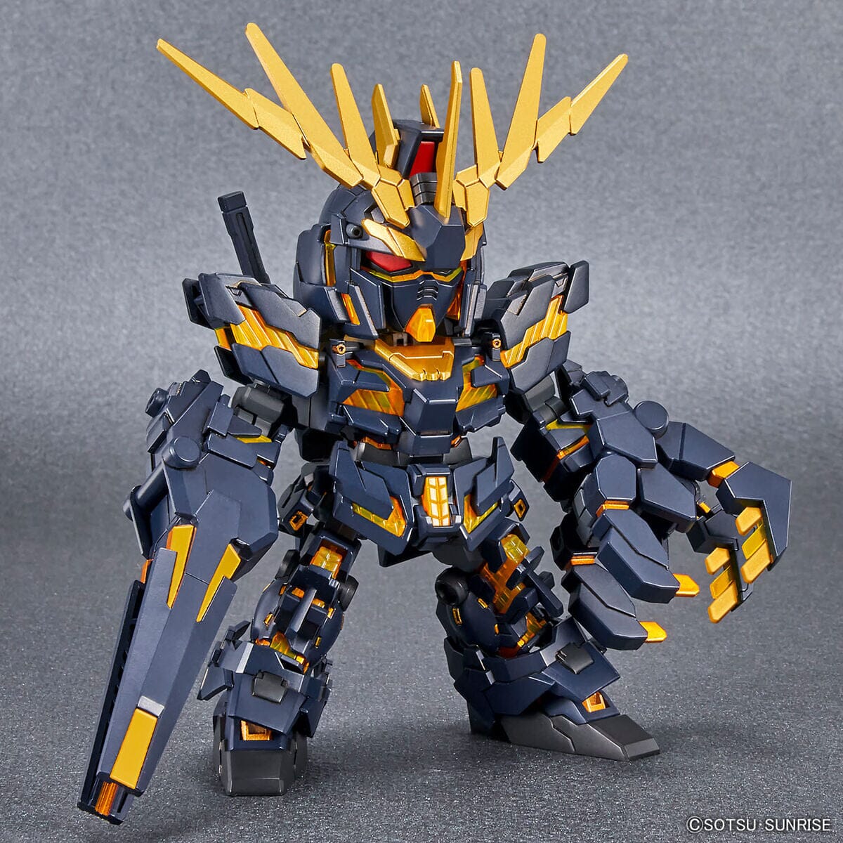 SD Gundam Cross Silhouette (SDCS) #19 Unicorn Gundam 02 Banshee (Destroy Mode) & Banshee Norn Parts Set - Image 4