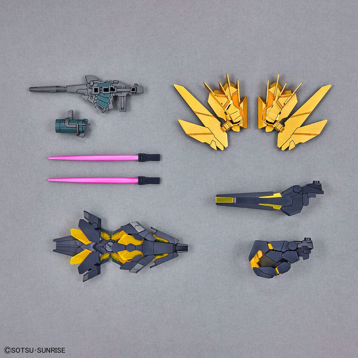 SD Gundam Cross Silhouette (SDCS) #19 Unicorn Gundam 02 Banshee (Destroy Mode) & Banshee Norn Parts Set - Image 6
