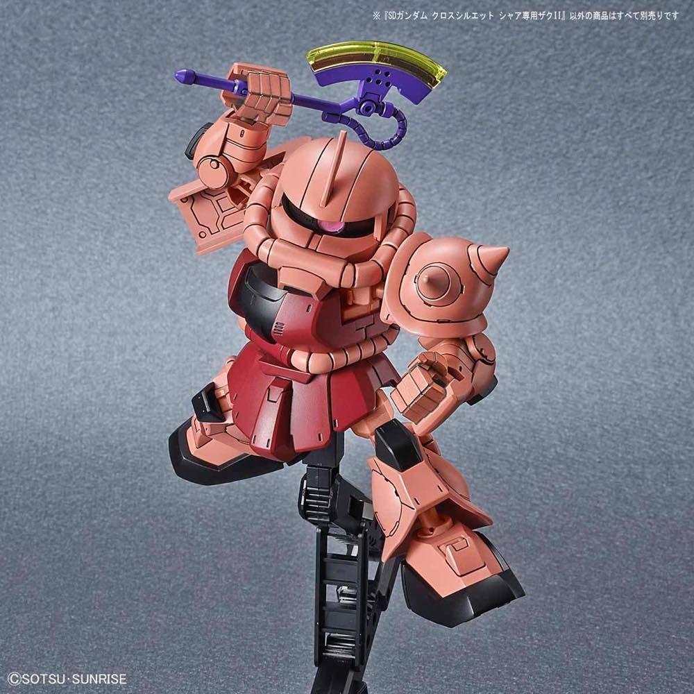 SD GUNDAM CROSS SILHOUETTE ZAKU II CHAR CUSTOM - Image 10