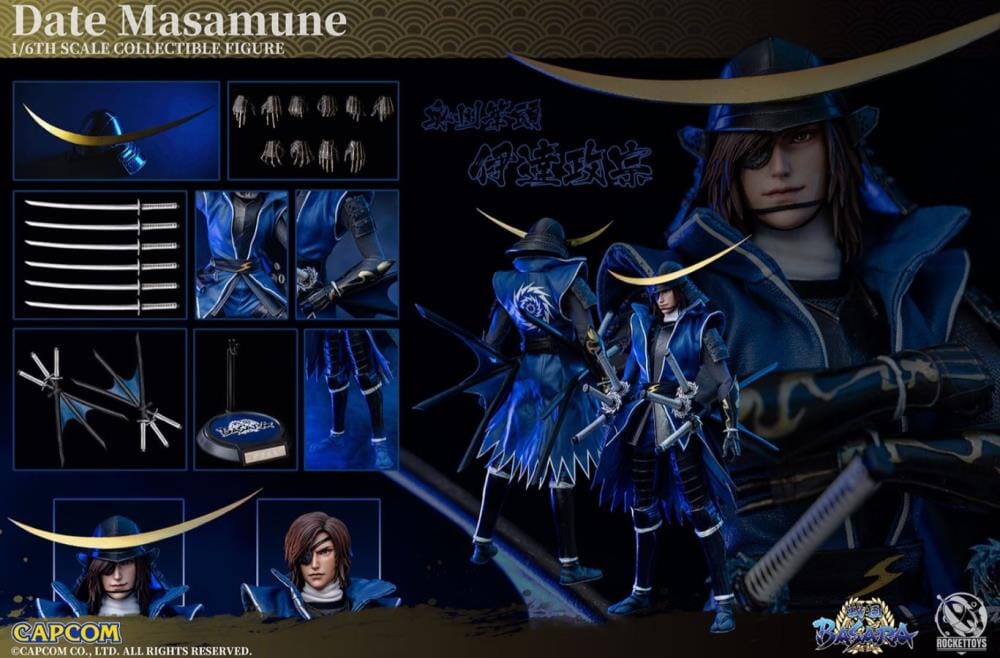 Sengoku Basara Date Masamune 1/6 Scale Figure - Image 12