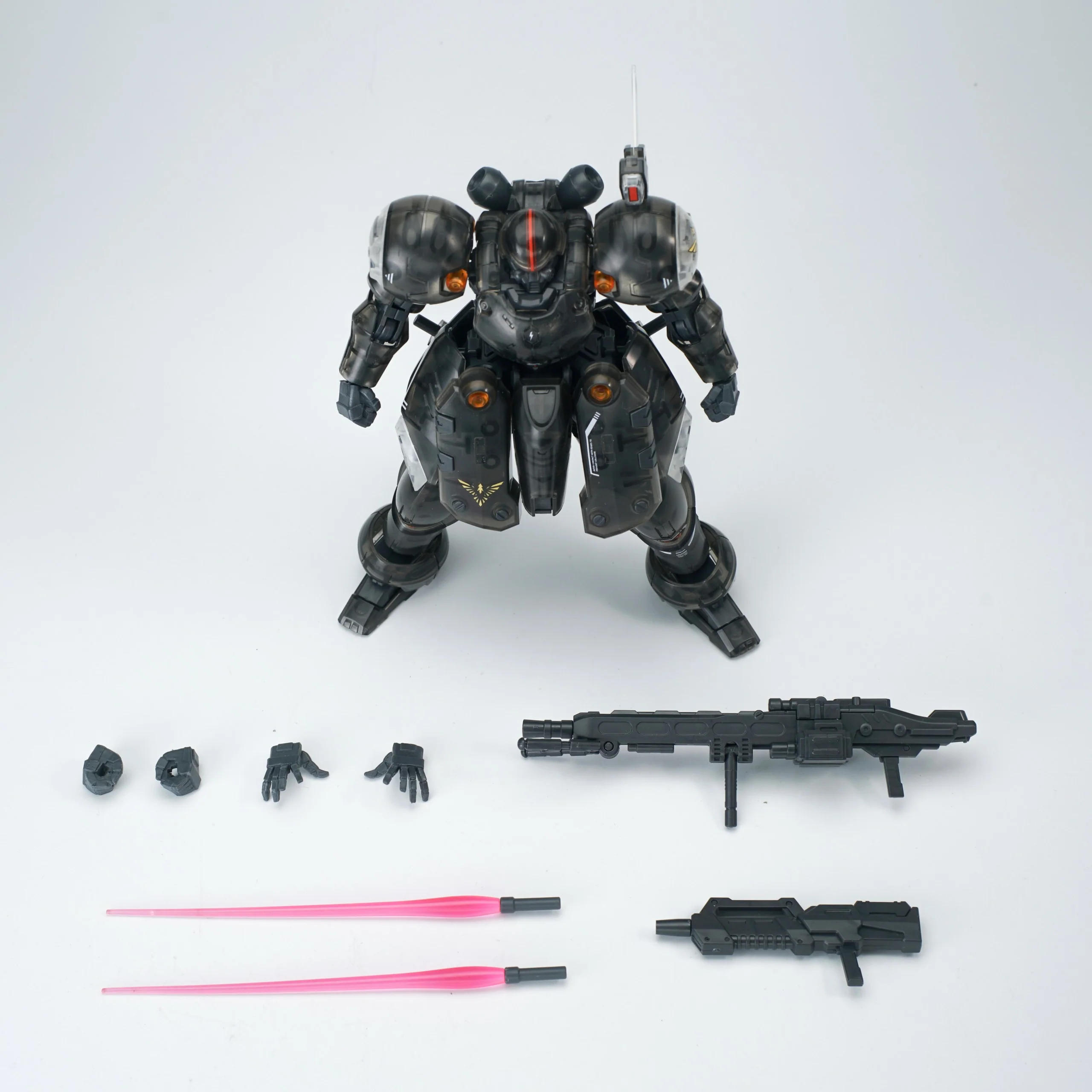 Ultra Action Trooper Series ZA-11PS Zyklon (Transparent Black Ver.) 1/144 Scale Model Kit - Image 11