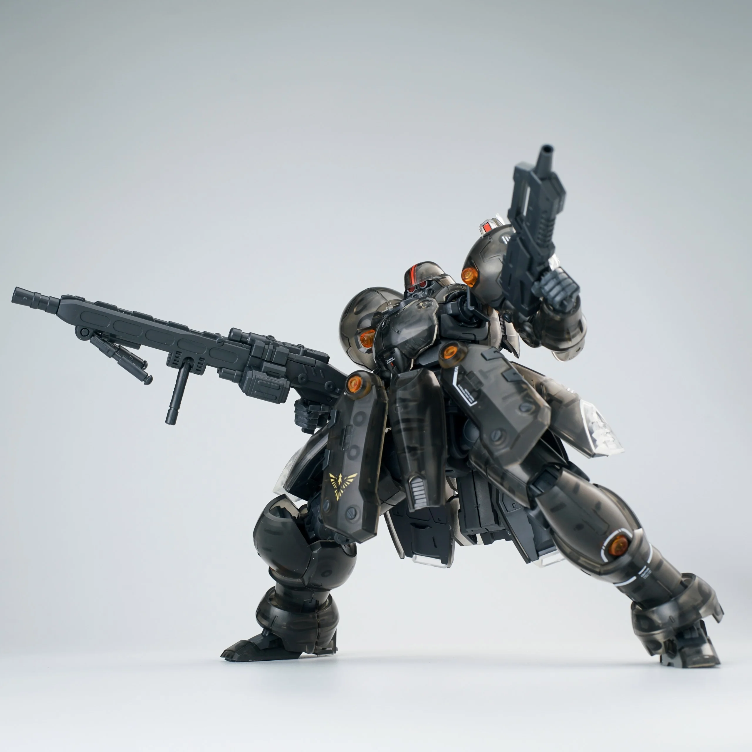 Ultra Action Trooper Series ZA-11PS Zyklon (Transparent Black Ver.) 1/144 Scale Model Kit - Image 2