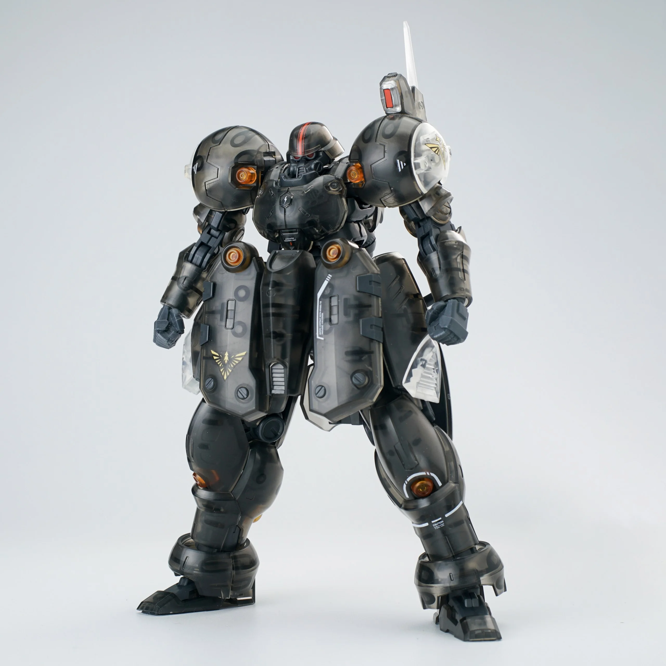 Ultra Action Trooper Series ZA-11PS Zyklon (Transparent Black Ver.) 1/144 Scale Model Kit - Image 8