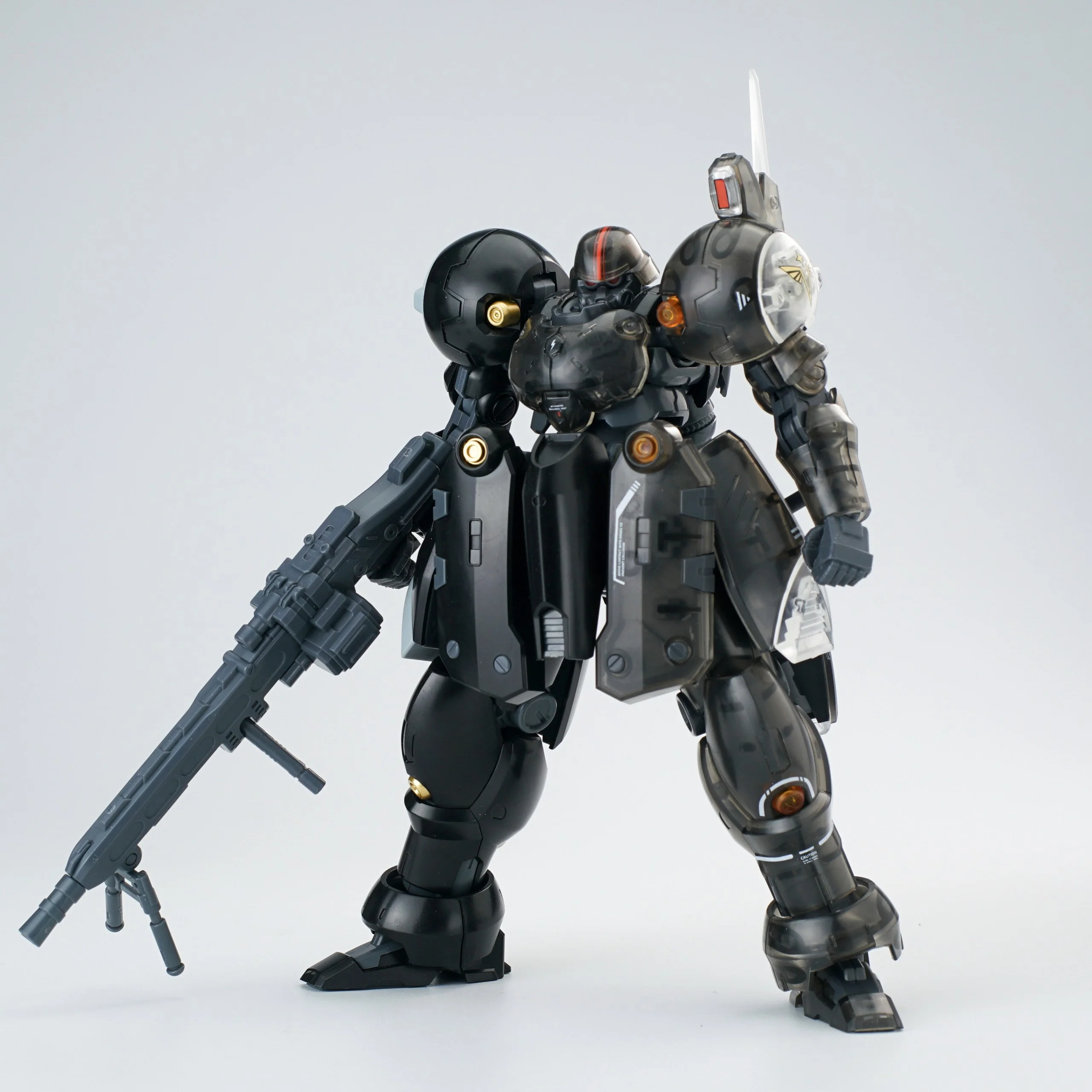 Ultra Action Trooper Series ZA-11PS Zyklon (Transparent Black Ver.) 1/144 Scale Model Kit - Image 9