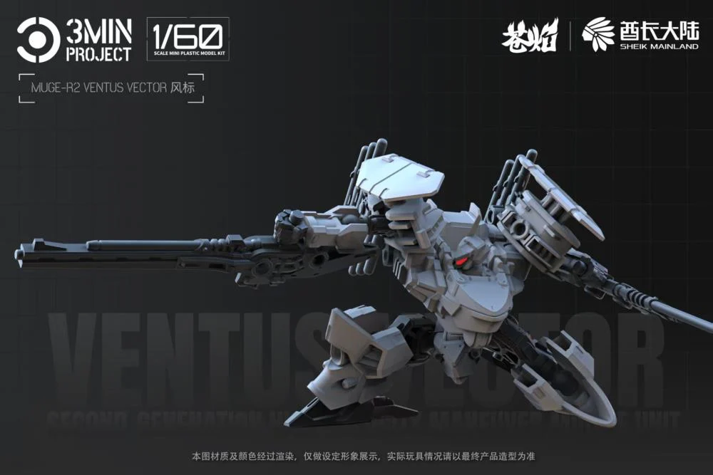 3 Min Project MUGE-R2 Ventus Vector 1/60 Scale Model Kit - Image 12