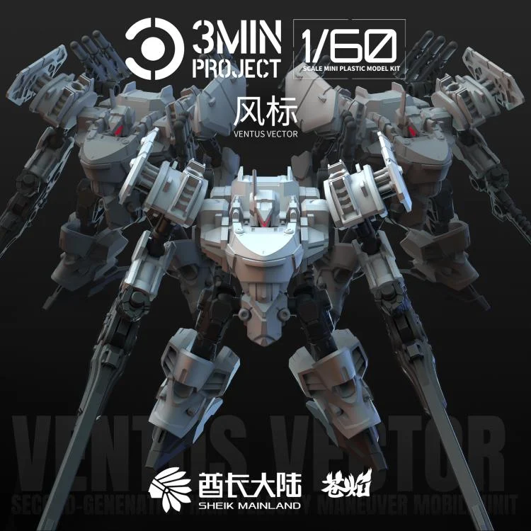 3 Min Project MUGE-R2 Ventus Vector 1/60 Scale Model Kit - Image 2