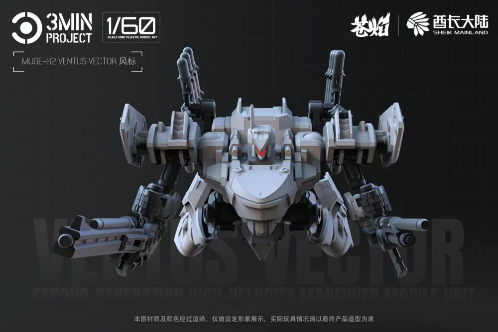 3 Min Project MUGE-R2 Ventus Vector 1/60 Scale Model Kit - Image 7