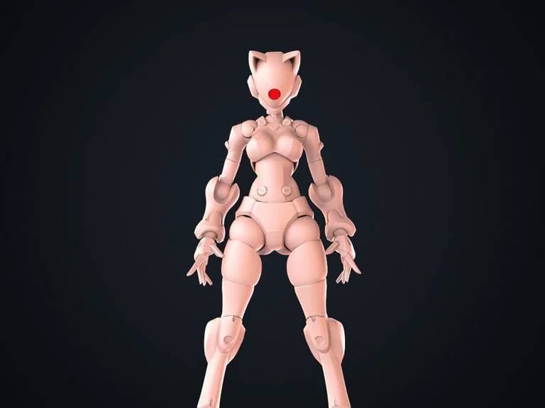 3 Min Project Xenodash (Peach Ver.) 1/18 Scale Model Kit