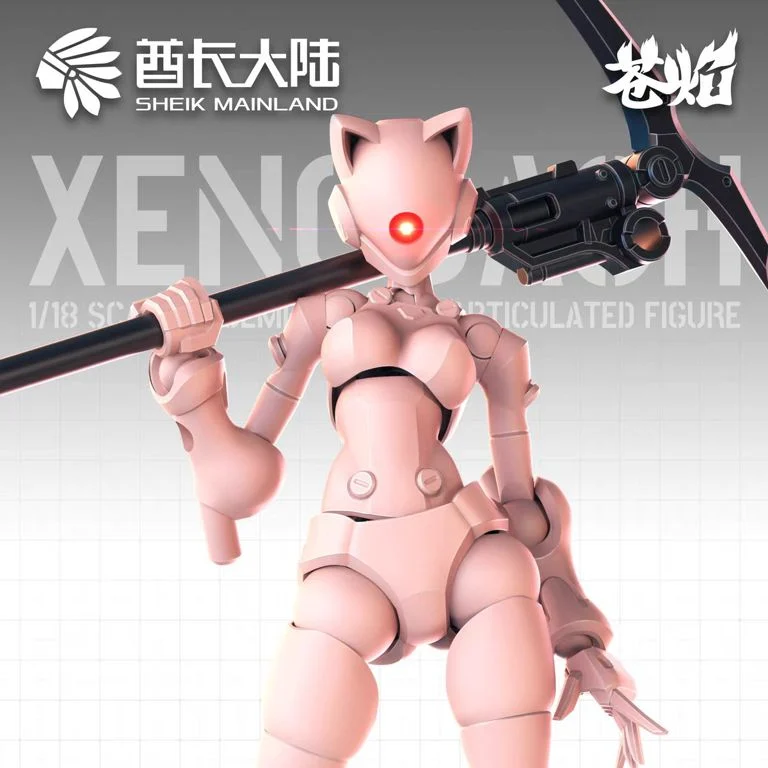 3 Min Project Xenodash (Peach Ver.) 1/18 Scale Model Kit - Image 3