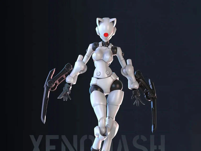 3 Min Project Xenodash (White Ver.) 1/18 Scale Model Kit