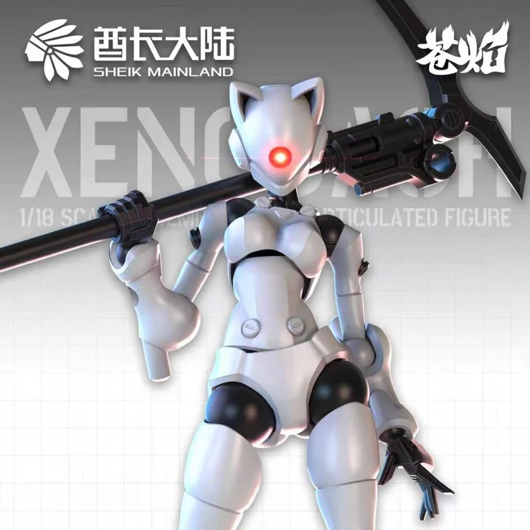 3 Min Project Xenodash (White Ver.) 1/18 Scale Model Kit - Image 3