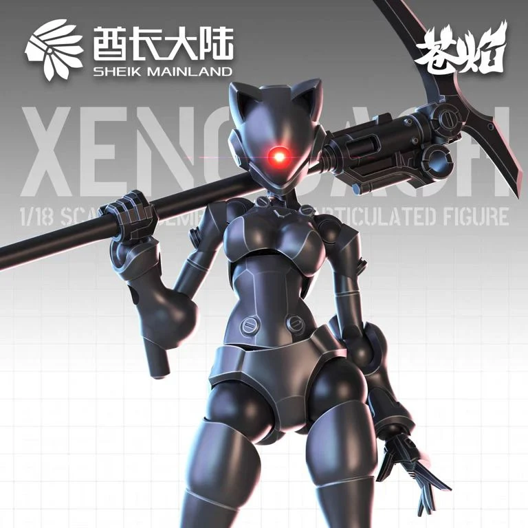 3 Min Project Xenodash (Black Ver.) 1/18 Scale Model Kit - Image 3