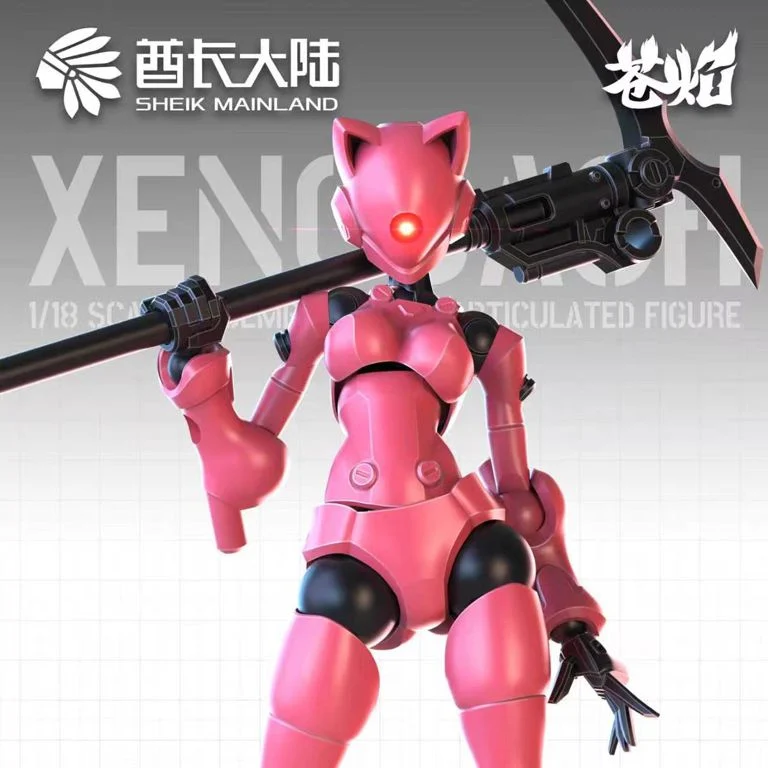 3 Min Project Xenodash (Pink Ver.) 1/18 Scale Model Kit - Image 3