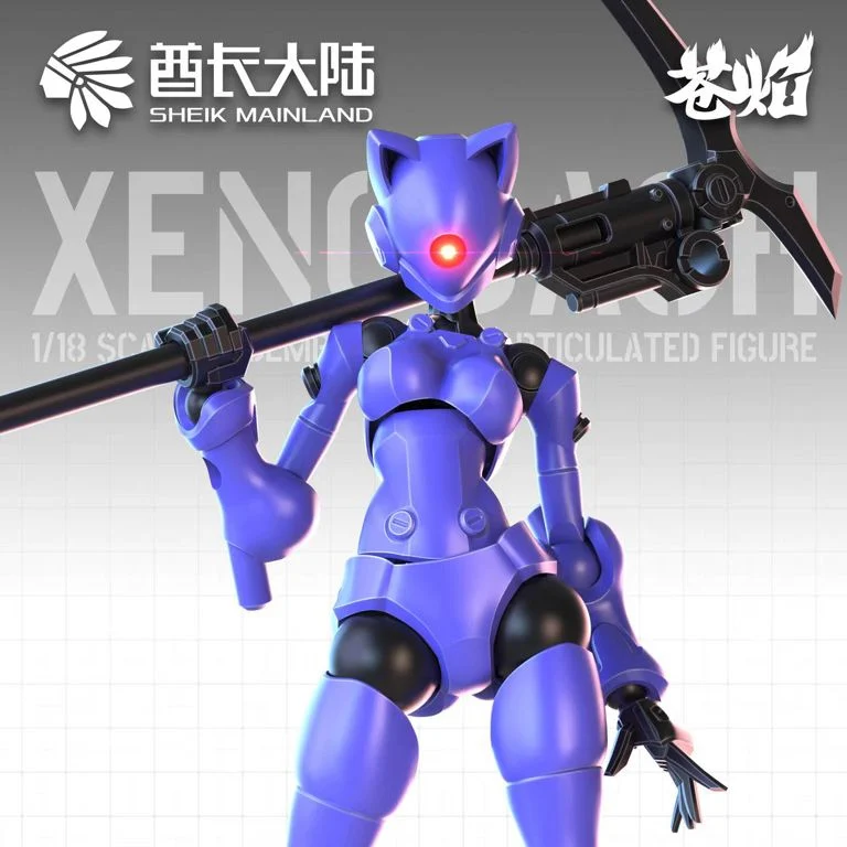 3 Min Project Xenodash (Purple Ver.) 1/18 Scale Model Kit - Image 3