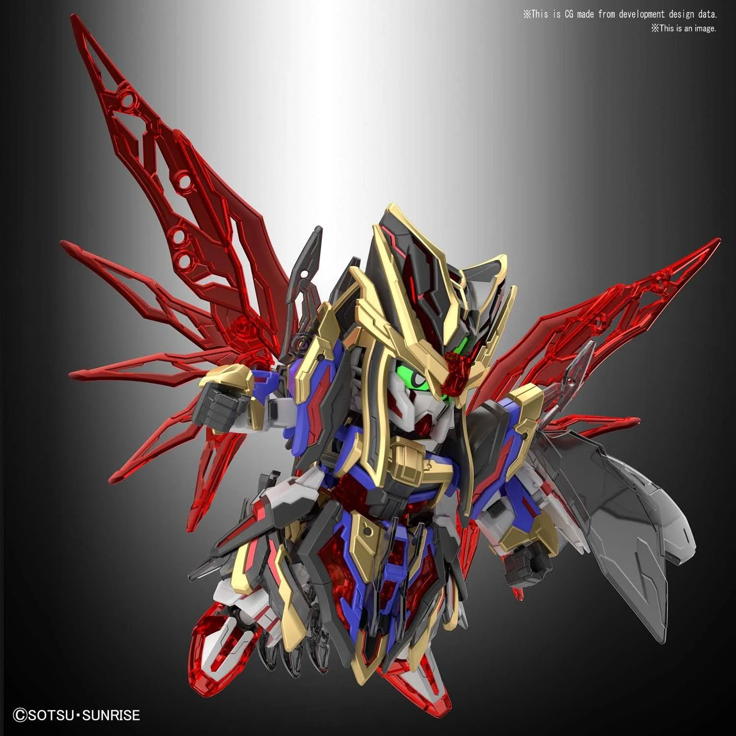 SD Gundam World Sangoku Soketsuden #24 Sima Yi Destiny Gundam Model Kit - Image 4
