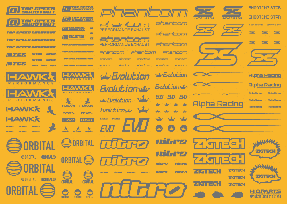 Sponsor Logo Decal 01S Gray(1pc) - Image 3