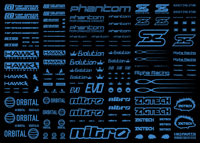 Sponsor Logo Decal 01S Indogo Blue(1pc) - Image 4
