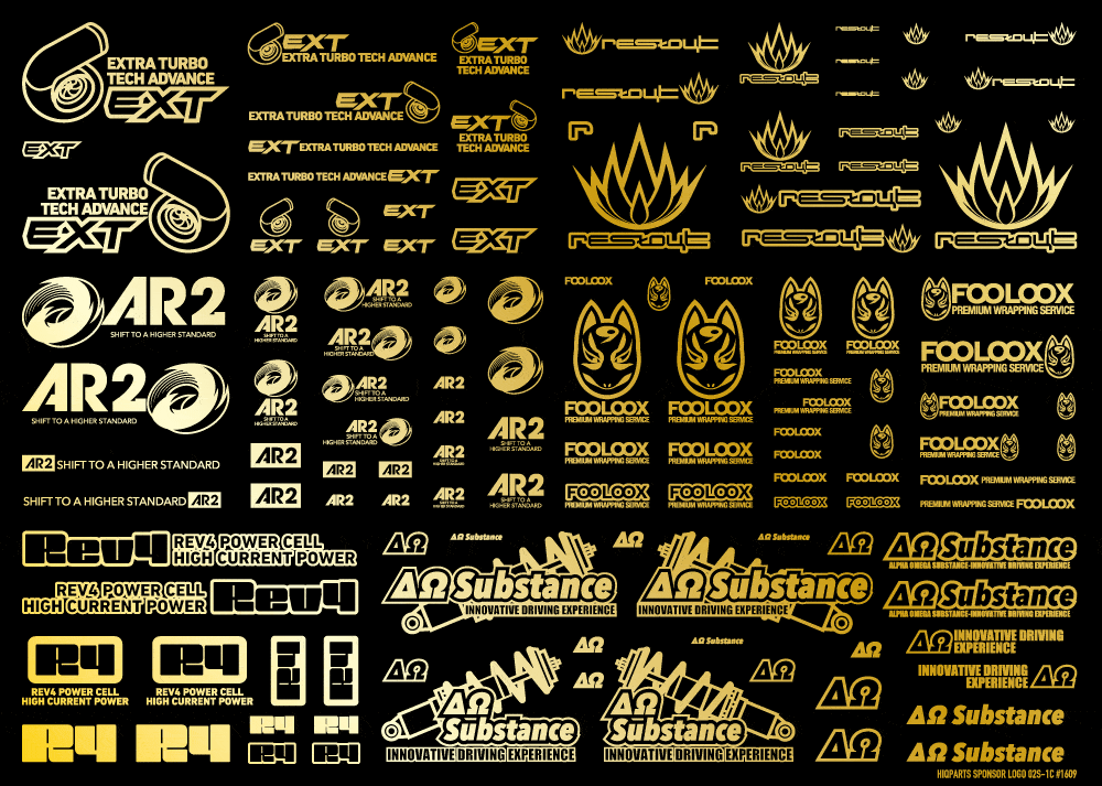 Sponsor Logo Decal 02S Gold(1pc) - Image 2