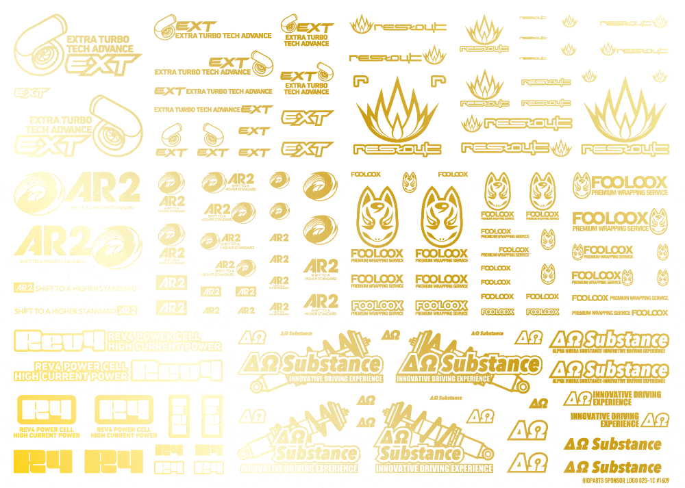 Sponsor Logo Decal 02S Gold(1pc) - Image 3