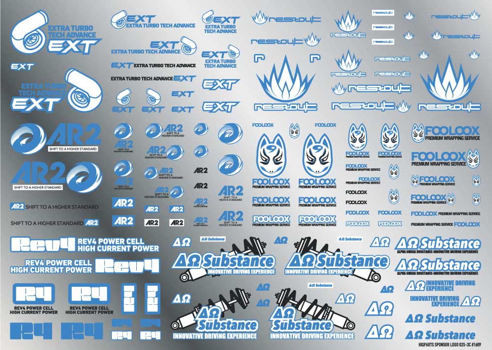 Sponsor Logo Decal 02S Indigo Blue(1pc) - Image 3