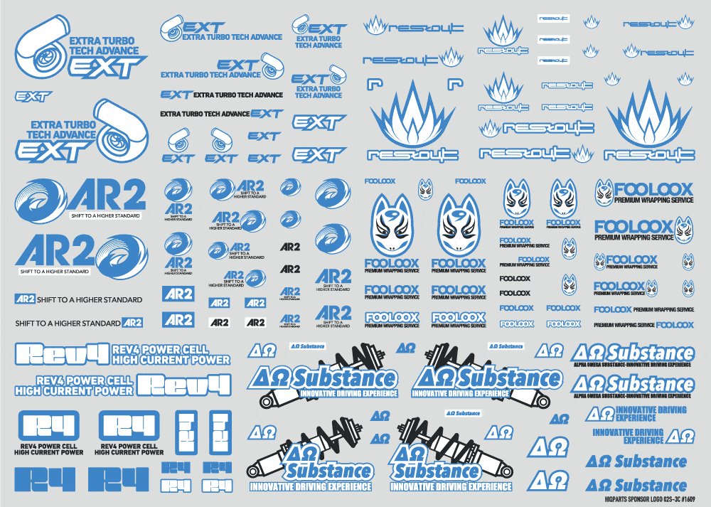 Sponsor Logo Decal 02S Indigo Blue(1pc) - Image 4