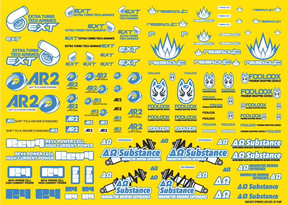 Sponsor Logo Decal 02S Indigo Blue(1pc) - Image 5