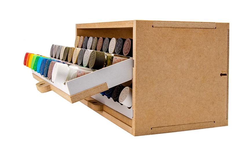 Slide&Tilting Drawer Paint Shelf OPERA-19A (For acrylic, enamel) - Image 14