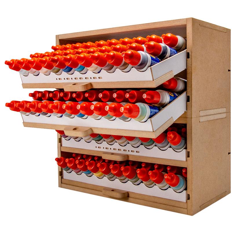 Slide&Tilting Drawer Paint Shelf OPERA-19A (For acrylic, enamel) - Image 18
