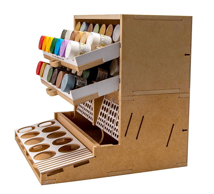 Slide&Tilting Drawer Paint Shelf OPERA-19A (For acrylic, enamel) - Image 24